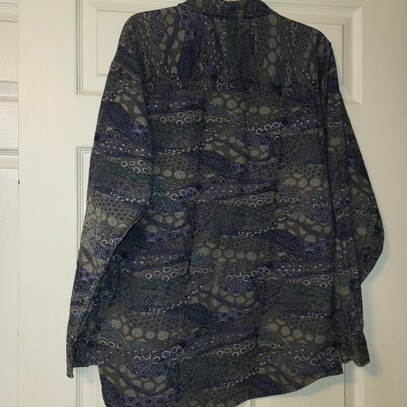 Shah Safari Button Up Shirt Size Large Y2K - Picture 2 of 6